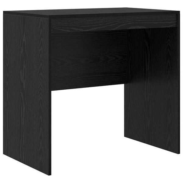 vidaXL Bureau Zwart Eiken 80 x 50 x 76 cm