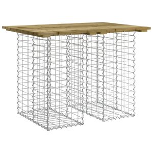 vidaXL Tuintafel schanskorfontwerp 100x70x72 cm ge&iuml;mpregneerd hout
