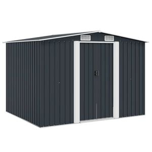 vidaXL Tuinberging 257x205x178 cm staal antraciet
