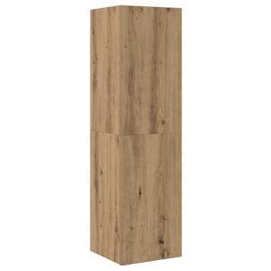 vidaXL Tv-meubel 30,5x30x110 cm bewerkt hout artisanaal eikenkleur