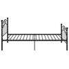 vidaXL Bedframe metaal zwart 100x200 cm