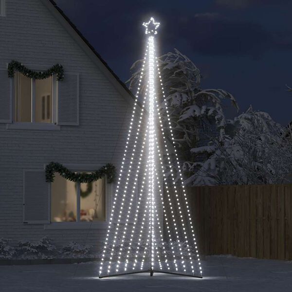 vidaXL LED-kerstboom 789 LEDs koud wit 476 cm