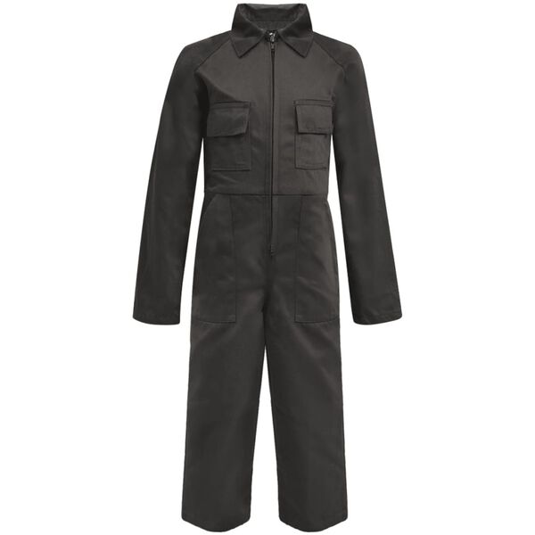 vidaXL Kinderoverall met mouwen maat 158/164 grijs