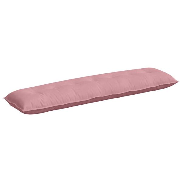 vidaXL Rugkussen Roze 200 x 50 cm Cordstof