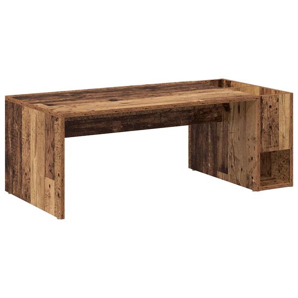 vidaXL Salontafel Oudhout 101,5 x 50 x 37 cm Bewerkt hout