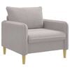 vidaXL XL fauteuil Lichtgrijs Boucl&eacute;