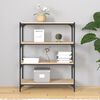 vidaXL Boekenkast 80x33x100 cm bewerkt hout en staal sonoma eiken