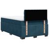 vidaXL Boxspring met matras fluweel donkerblauw 120x190 cm
