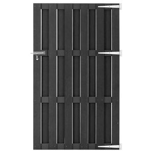 vidaXL Poort 100x180 cm HKC grijs