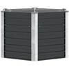 vidaXL Plantenbak verhoogd 129x129x77cm gegalvaniseerd staal antraciet