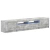 vidaXL 5-delige LED TV-kast Betongrijs Bewerkt hout