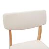 vidaXL Eettafelstoelen 2 pcs Naturel 48 x 49 x 95 cm
