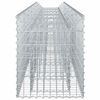 vidaXL Gabion Verhoogd Bed 2 pcs Zilver 300 x 50 x 60 cm