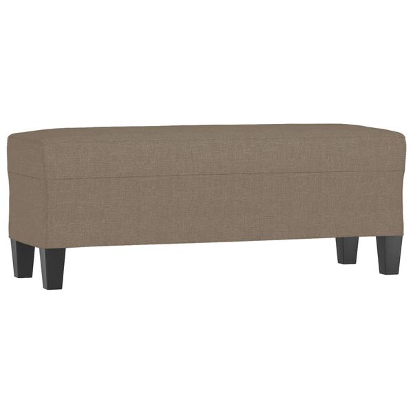 vidaXL Bankje 100x35x41 cm stof taupe