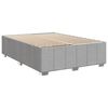 vidaXL Boxspring met matras stof lichtgrijs 140x190 cm