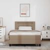 vidaXL Boxspringbed met matras Cappuccino 120 x 190 cm Kunstleer