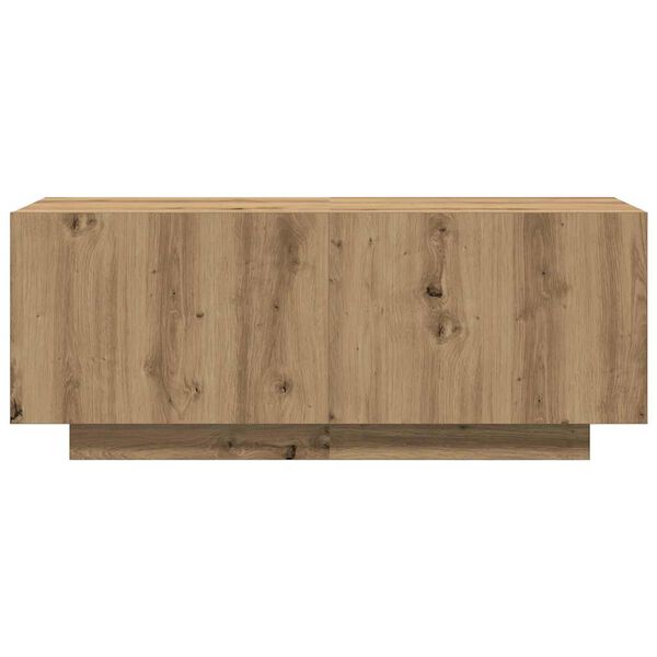 vidaXL Tv-meubel 100x35x40 cm bewerkt hout artisanaal eikenkleurig