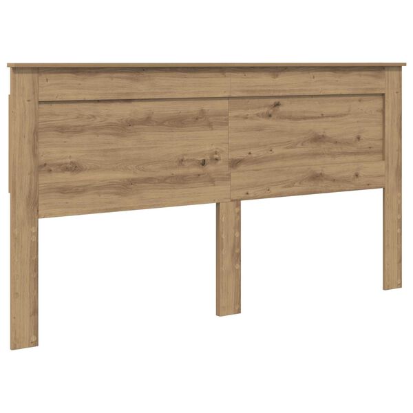 vidaXL Hoofdbord met hoofdeinde Artisan Eiken 180 cm Bewerkt hout