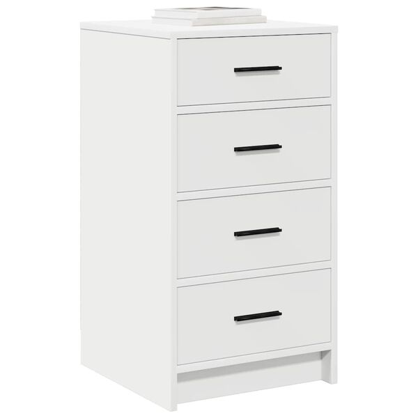 vidaXL Dressoir met lade Wit 40 x 41 x 75 cm Bewerkt hout