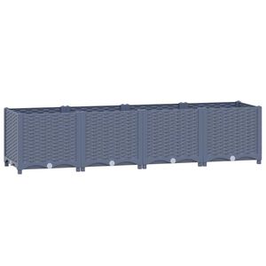 vidaXL Plantenbak verhoogd 160x40x38 cm polypropyleen