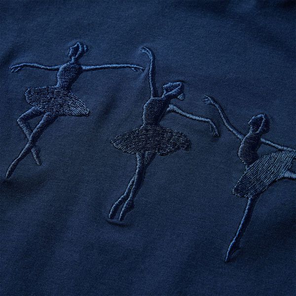 Kindershirt lange mouwen 104 marineblauw