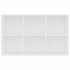 vidaXL Boekenkast/dressoir 66x30x98 cm bewerkt hout wit