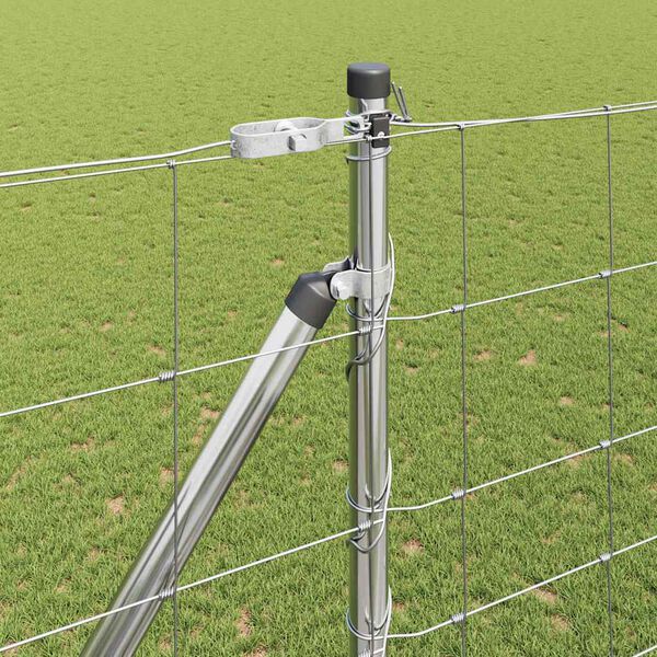 vidaXL Afrasteringspaal Gegalvaniseerd 25 x 1,6 m Staal