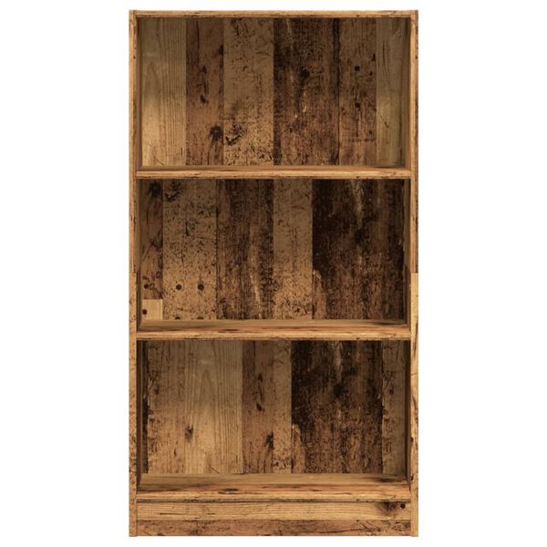 vidaXL Boekenkast 60x24x109 cm bewerkt hout oud houtkleurig