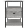 vidaXL Nachtkastje 40x42x56 cm bewerkt hout grijs sonoma