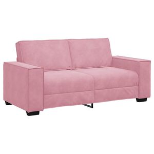 vidaXL Tweezitsbank 180x78x84 cm fluweel roze