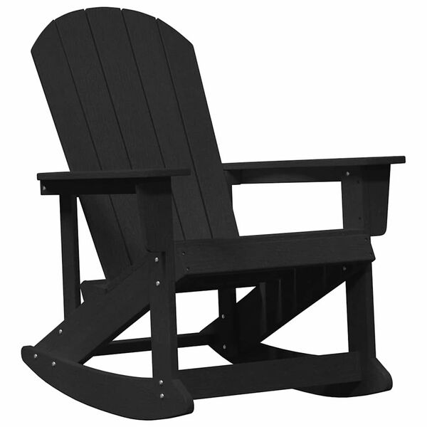 vidaXL Adirondack Schommeltjes 2 pcs Zwart HDPE