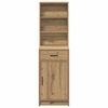 vidaXL Hoge kast met lade Artisan Eiken 41 x 40 x 135 cm Bewerkt hout