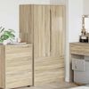 vidaXL Badkamer Kast Sonoma Eiken 79,5 x 49 x 156 cm Bewerkt hout