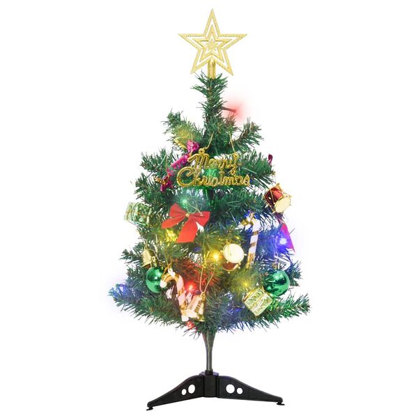 vidaXL Kunstkerstboom met verlichting mini 20 LED's 45 cm groen