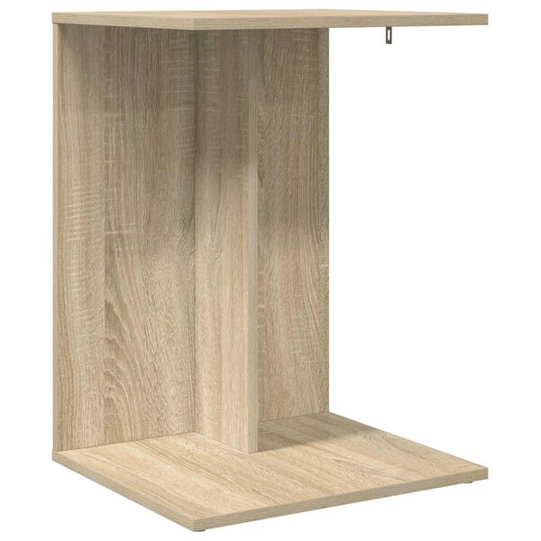 vidaXL Bijzettafel Sonoma Eiken 45 x 40 x 62,5 cm Bewerkt hout
