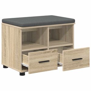 vidaXL Halbank Sonoma Eiken 60 x 38 x 46 cm