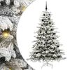 vidaXL Kunstmatige Inklapbare Kerstboom Wit 210 cm PE en PVC