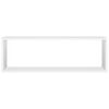 vidaXL Wandschappen kubus 4 st 80x15x26,5 cm bewerkt hout wit