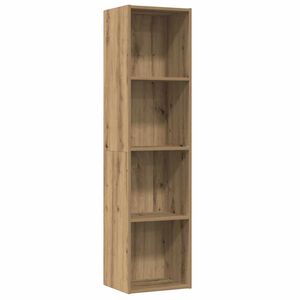 vidaXL Boekenkast/tv-meubel 36x30x143cm bewerkt hout oud houtkleurig