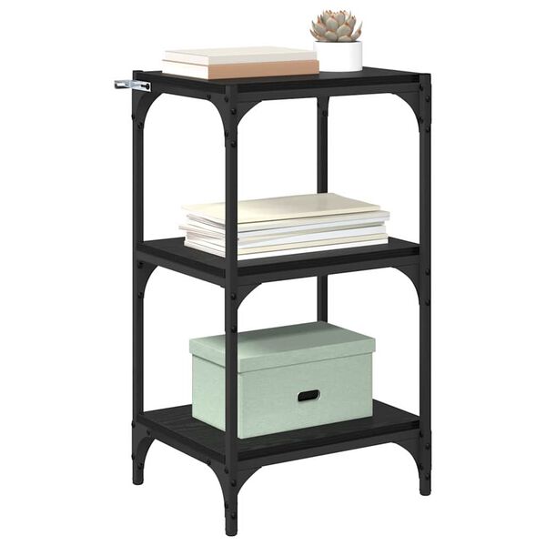 vidaXL Boekenkast Zwart eiken 40 x 33 x 70,5 cm