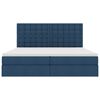 vidaXL Opslag bed met matras met matras Blauw 200 x 200 cm Polyester