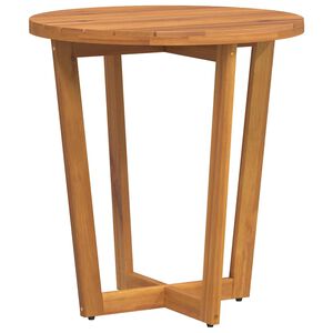 vidaXL Tuinbijzettafel rond &Oslash;70x75 cm massief acaciahout