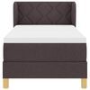vidaXL Boxspringbed met matras Donkerbruin 80 x 200 cm Stof