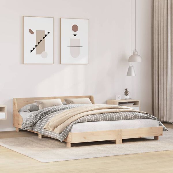 vidaXL Bedframe zonder matras massief grenenhout 160x200 cm
