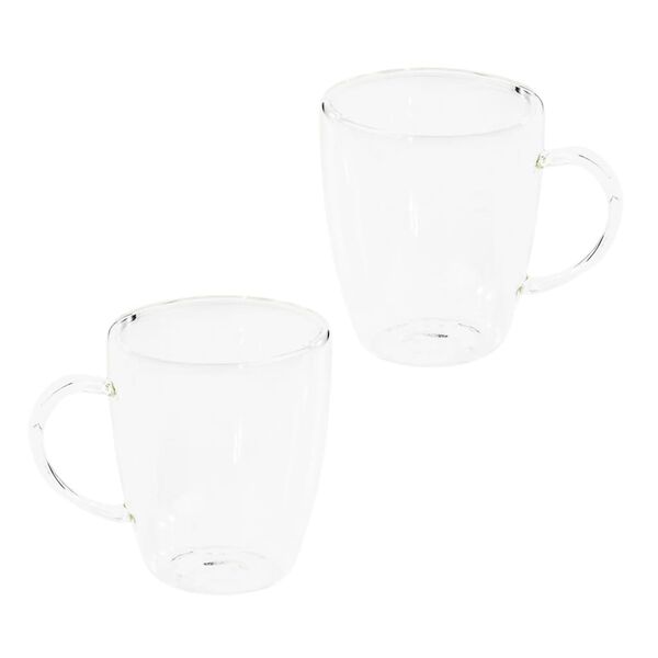 HI Cappuccinoglazenset 2-delig 270 ml transparant