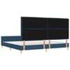 vidaXL Bedframe met hoofdeinde Blauw 200 x 200 cm Stof