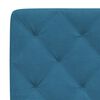 vidaXL Bed met matras fluweel blauw 140x200 cm