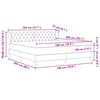vidaXL Boxspringbed met matras Donkergrijs 180 x 200 cm Fluweel