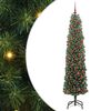 vidaXL Kunstkerstboom Groen 180 cm PVC en Staal en Kunststof