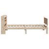 vidaXL Bedframe met hoofdbord massief grenenhout 75x190 cm